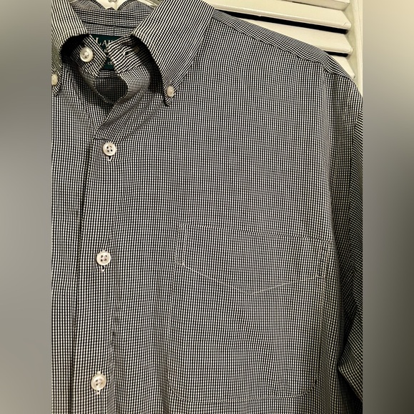 NWOT Lauren Ralph Lauren Polo Long Sleeve Classic Plaid Button Up SZ 15.5/32-33 - Picture 2 of 16